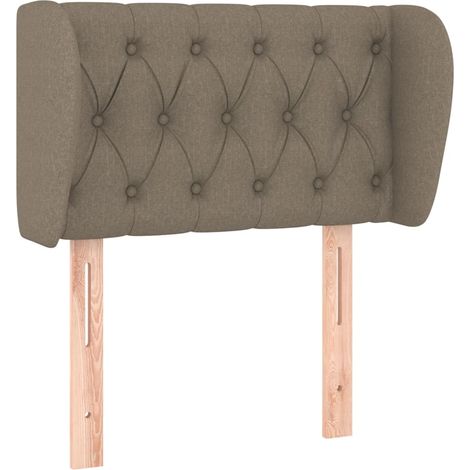 Maison Exclusive - Cabecero de tela gris taupe 83x23x78/88 cm (1/5)