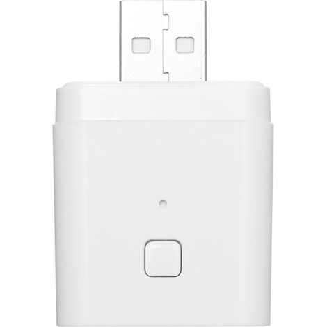 Adaptador USB inteligente inalámbrico Tuya Micro 5V (1 unidad): Flexible y portátil, transforma tus dispositivos USB en dispositivos conectados mediante la aplicación Tuya y control por voz. Compatibl