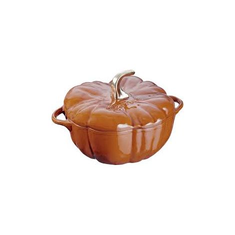 Cocotte en fonte orange brûlé 3,5 qt – Émail intérieur noir mat pour saisie croustillante – Compatible tous feux et four – Staub (1/3)