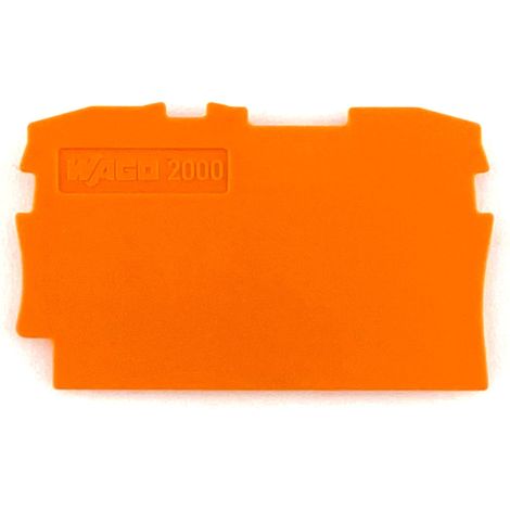 Wago Piastra Terminale Intermedia Arancione 0.7mm per Morsettiere Serie 2000-1292