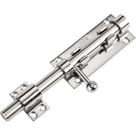 Loquet de Porte Serrure Porte Verrou Loquet Porte Garage Loquet de Verrou Boulon à Glissière Loquet de Portail en Acie inoxydable targette de porte exterieur (1/4)