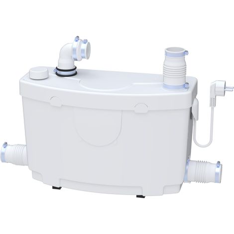 Sanipompe Vite - Pompe Relevage Eaux Usées - Salle De Bain Ou Cuisine - 3 Entrées - Puissante Et Silencieuse 42 dB(A) - Installation Facile - 42 x 18 x 32,1 cm - 400W (1/5)