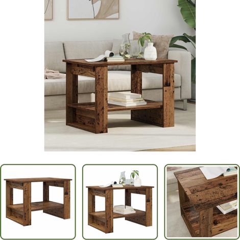 Bois d'ingénierie - Table basse Bois ancien 72 x 50 x 50 cm Bois d'ingénierie (1/5)
