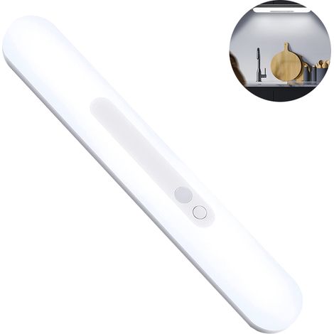 Lampe LED à induction de mouvement, rechargeable sans fil, magnétique, veilleuse intelligente pour armoire, placard de cuisine, ruban lumineux, interrupteur marche/arrêt automatique, détecteur de mouv (1/5)