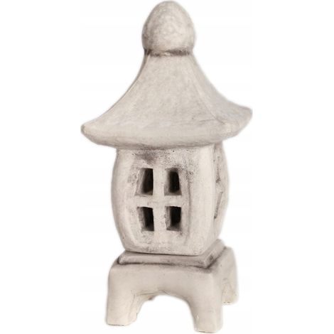 Sculpture décorative en béton, pagode grise pour le jardin