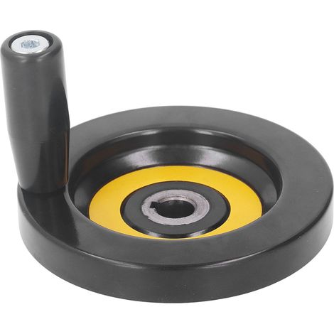 Volant pour scie circulaire, alésage central de 12 mm, diamètre extérieur de 100 mm, avec poignée rotative pour tour, fraiseuse et meuleuse. (1/5)