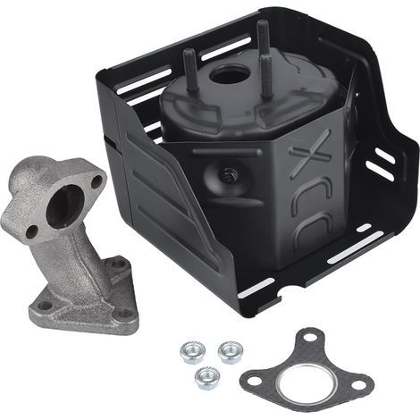 Gruppo di scarico con collettore per motore Honda GX240 GX270 8CV 9CV (1/5)