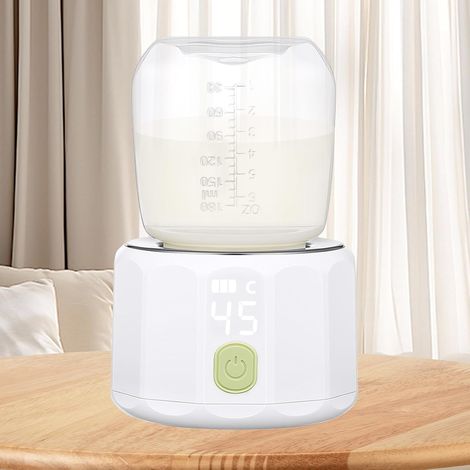 Calienta biberones, calienta biberones rápido, calienta biberones multifunción para leche materna, descongelación, calentamiento, mantenimiento del calor, control inteligente de temperatura y apagado (1/5)