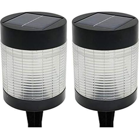 Lot de 2 lampes solaires LED extérieur 100 lumens résistantes