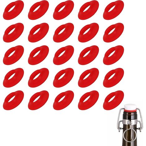 Guarnizione in silicone, guarnizioni in gomma per bottiglie con tappo a scatto, guarnizione per bottiglia di birra, guarnizione sigillante per bottiglia di birra fatta in casa, guarnizione per bottigl (1/5)