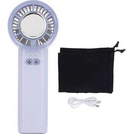 Ortviai Ventilatore Portatile USB – Raffreddamento a Semiconduttore, 3 Velocità, Silenzioso – ABS Design Moderno 16 cm – Ideale per Ufficio e Viaggi (1/5)