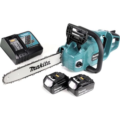 Makita DUC 353 RM2 Akku Kettensäge 36V ( 2x18V ) Brushless 35 cm + 2x 4,0 Ah Akku + Ladegerät