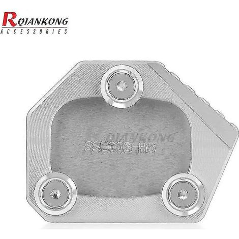 CNC-gefräster Motorrad-Seitenständer, vergrößerter Seitenständer für Honda Crossrunner (2015–2022), Integra 700 (2012–2013) und Integra 750 (2014–2015) – silber