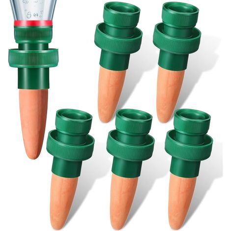 Adattatore per bottiglia – irrigatori automatici in terracotta per piante – da utilizzare con una bottiglia di cola (1/5)