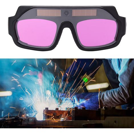 Lunettes de soudage à assombrissement automatique alimentées à l'énergie solaire pour le soudage MMA et TIG (1/5)