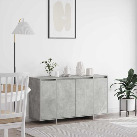 vidaXL Sideboard Beton Grau 135 x 41 x 75 cm Holzwerkstoff (1/5)