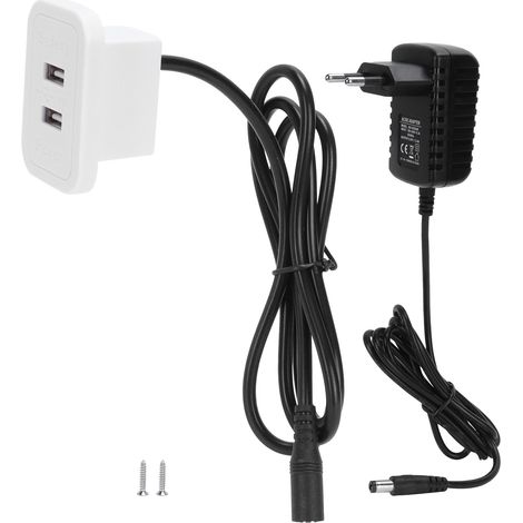 Fauteuil Relax avec Ports USB Double 5V 2A pour Bureau, Canapé ou Table de Chevet - Blanc UE 100‑240V (1/5)