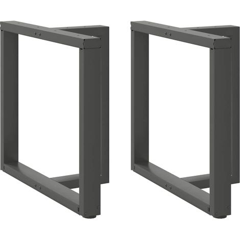 Esstischbeine T-Form 2 Stk. Anthrazit 70x35x(72-73) cm Stahl