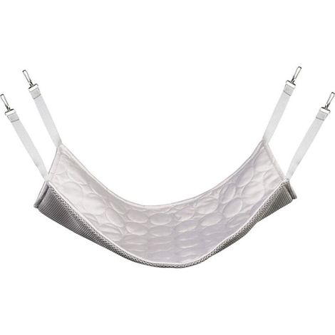 Hamac respirant pour cage de chat, tapis rafraîchissant pour cage de chat, hamac suspendu ble face pour chat, accessoires pour chats, chiots, furets et autres petits animaux (gris) (1/4)