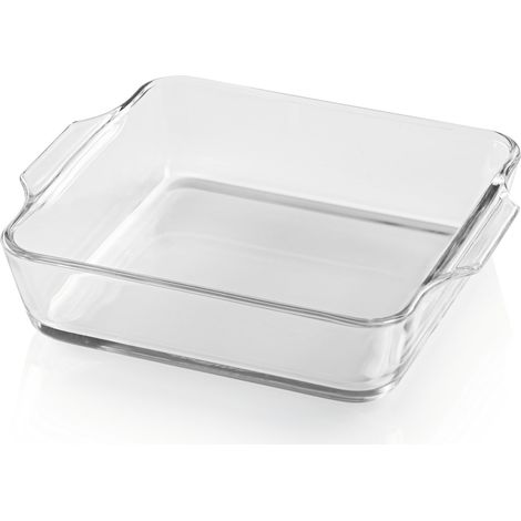 GOURMETmaxx Pirofila per friggitrice ad aria calda e forno – 800 ml Stampo rettangolare in vetro borosilicato Pirofila piccola per la preparazione, la cottura e il servizio, per friggere, ecc. (1/5)