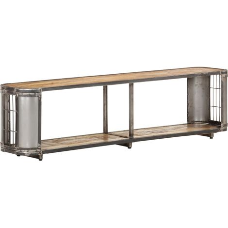 Mobile TV multimediale scaffale TV credenza TV sala da pranzo soggiorno camera da letto 150 x 30 x 40 cm legno massello di mango marrone 020025961