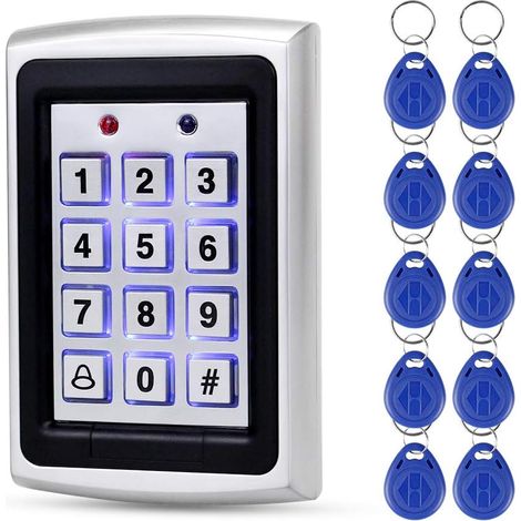 ID125khz RFID Keypad Access Controller Ouverture de Porte Clés RFID (1/5)