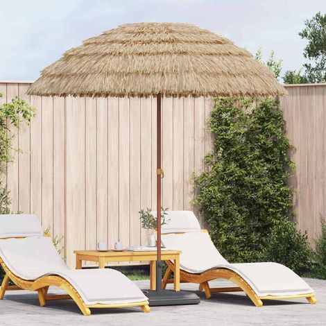 Ombrellone da Spiaggia Naturale 205 x 205 x 210 cm vidaXL (1/5)