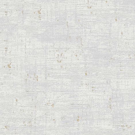 Papier peint intissé effet métallique gris reflets or Tapisserie texturée aspect industriel pour salon Papier peint idéal pour couloir (1/4)