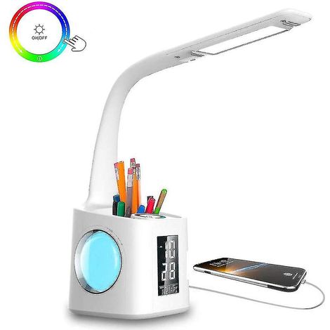 Lampe de bureau avec port de chargement USB - Lampe de table LED protectrice pour les yeux (1/5)