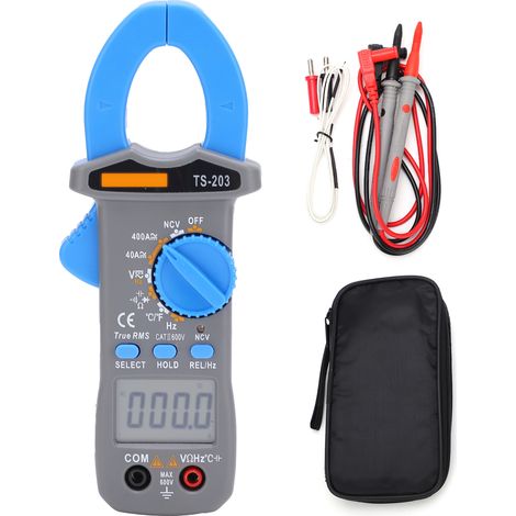 Pince ampèremétrique numérique TS‑203, testeur tension AC/DC, mesure courant, outil de diagnostic extérieur (1/5)