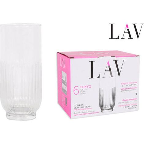 Set de Vasos LAV Tokyo (6 uds) (395 ml) 8692952202117 S2206023 LAV
