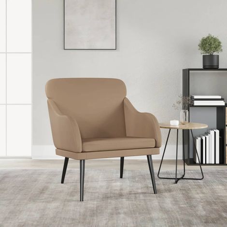 Sessel Cappuccino-Braun 63x76x80 cm Kunstleder