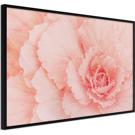 Affiche Murale Encadrée "Delicate Petals" 60 x 40 cm Noir