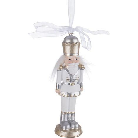 PENDAGLIO GALLES SOLDATINO BIANCO-ORO