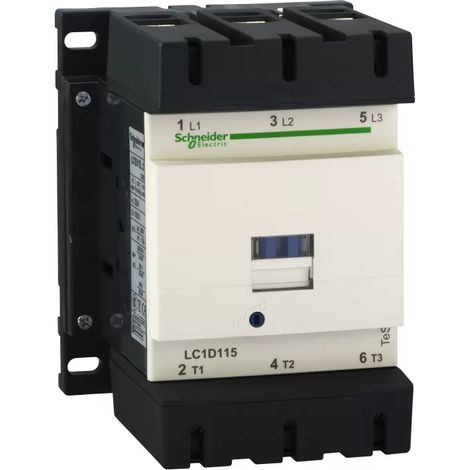 TeSys Deca Power Schütz 115A 3P 110V AC 1NO 1NC LC1D115F7 (1/2)