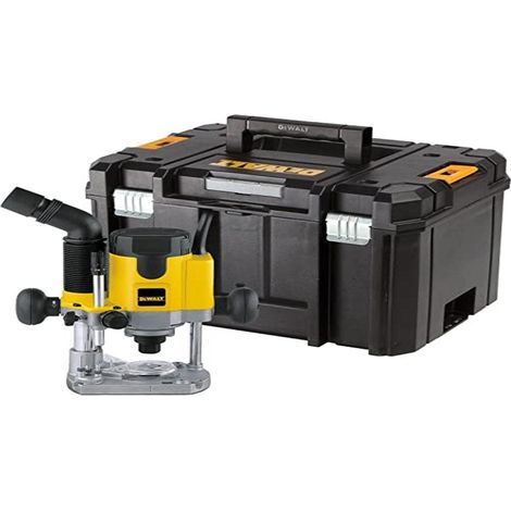 Dewalt – Défonceuse 1400W avec démarrage progressif – Extraction de poussière intégrée – Capacité de fraise 6-12mm – Pour bois dur – DW622KT