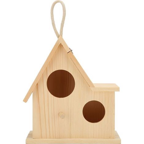 Nids d'oiseaux en bois nichoir extérieur bote d'élevage cage à oiseaux pour jardin jardin balcon décor (1/5)