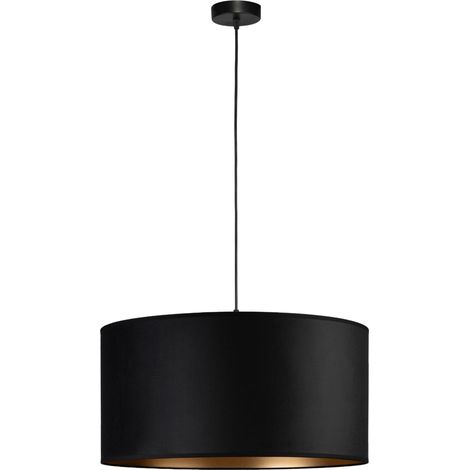 Tornado AL1 Lampe, schwarzer und goldener Samt (1/5)