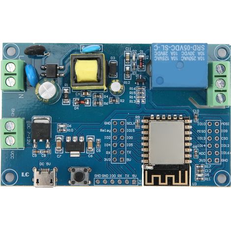 Module relais monocanal, carte de développement Wi-Fi DIY avec composant électronique ESP8266 à broches (1/5)