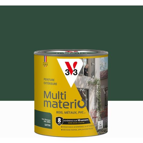 Außenfarbe für Holz, Eisen und Kunststoff, V33 Baskischgrün, seidenmatt, 0,5 l V33