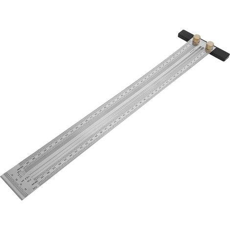 AIDUCHO Règle de marquage en T de type T - Outil de marquage pour menuiserie (règle de traçage de 400 mm) (1/5)