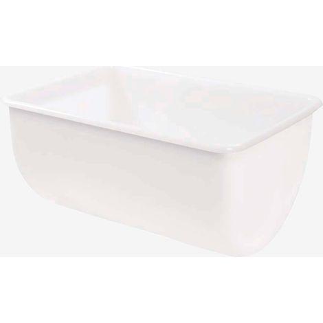 Bac grand volume semi-cylindrique 220 L - Blanc - Gilac