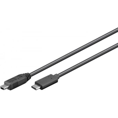 MicroconnectMicroconnect USB3.1CMB505 cavo USB 0,5 m USB 3.2 Gen 1 (3.1 Gen 1) USB C Mini-USB B Nero