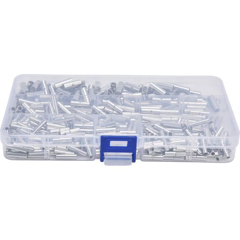 Kit 450 pièces douilles à sertir en cuivre étamé, raccords électriques non isolés, assortiment de connecteurs (1/5)