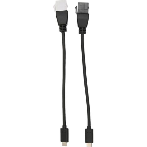 2 adaptateurs USB C mâle vers femelle, connecteur 5Gbps haute vitesse, prise en ABS, fiche et branchez, paire de rallonges Type C (1/5)