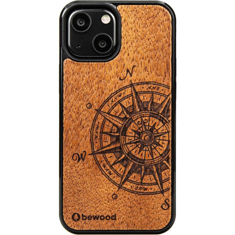 Holzhülle für iPhone 13 Mini Traveller Merbau (1/4)