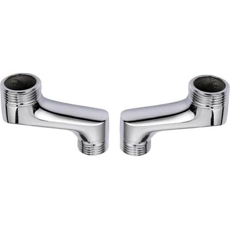 Bathtub Faucet Adapter, G1/2 Shower Adapter, Bathtub Nozzle Adapter, Faucet Adapter, Brass Hot and Cold Water Hose for Wall Mounted Fittings (1/2)