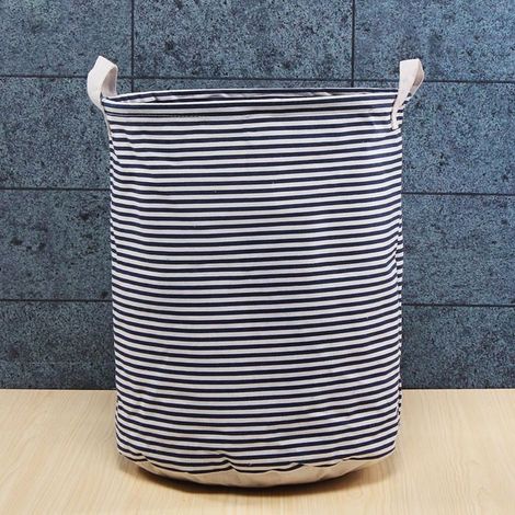 Rangement pliant panier à linge finition sac en tissu de queue