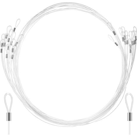 Fil de suspension en nylon, lot 12, double boucle, 1,5 m, (1/5)