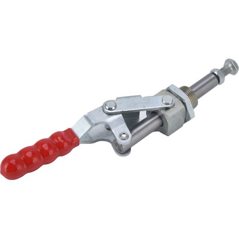 Pince de fixation à levier push-pull, capacité de maintien de 318 kg (701 lb), poignée à ouverture à 180°, pince à genouillère en ligne à dégagement rapide. (1/5)